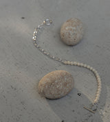 LINK CHAIN STONE LINE BRACELET