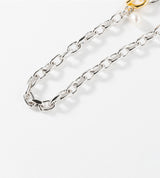 SMALL LINK CHAIN PEARL CHARM BRACELET