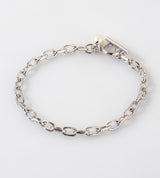 Fine Link Chain Pearl Charm Bracelet