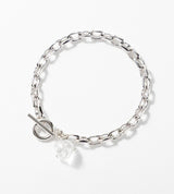 【数量限定】 LINK CHAIN ROSE CHARM BRACELET