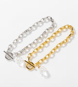 【数量限定】 LINK CHAIN ROSE CHARM BRACELET