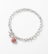 【数量限定】 LINK CHAIN ROSE CHARM BRACELET