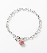 【数量限定】 LINK CHAIN ROSE CHARM BRACELET