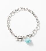 【数量限定】 LINK CHAIN ROSE CHARM BRACELET