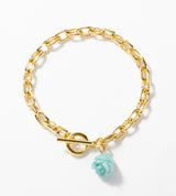 【数量限定】 LINK CHAIN ROSE CHARM BRACELET