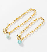 【数量限定】 LINK CHAIN ROSE CHARM BRACELET