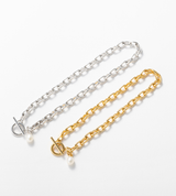 LINK CHAIN PEARL CHARM ANKLET