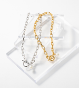 LINK CHAIN PEARL CHARM ANKLET