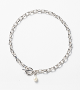 LINK CHAIN PEARL CHARM ANKLET