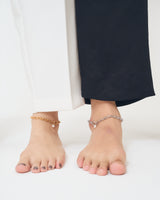 LINK CHAIN PEARL CHARM ANKLET