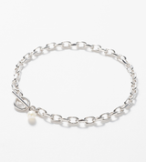 LINK CHAIN PEARL CHARM ANKLET