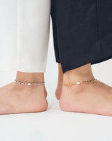 LINK CHAIN PEARL SETTING ANKLET