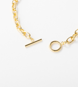 LINK CHAIN PEARL SETTING ANKLET