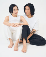 SQUARE CHAIN PEARL CHARM ANKLET