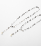 SQUARE CHAIN END PEARL ANKLET