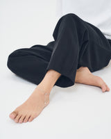 SQUARE CHAIN END PEARL ANKLET