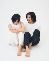 SQUARE CHAIN END PEARL ANKLET