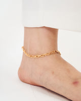 LINK CHAIN END PEARL ANKLET