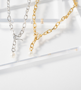 LINK CHAIN END PEARL ANKLET