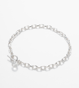 LINK CHAIN STONE CHARM ANKLET