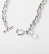 LINK CHAIN STONE CHARM ANKLET