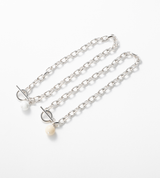 LINK CHAIN STONE CHARM ANKLET