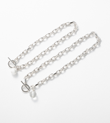 LINK CHAIN STONE CHARM ANKLET