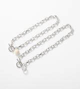 LINK CHAIN STONE CHARM ANKLET