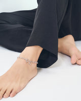 LINK CHAIN STONE CHARM ANKLET