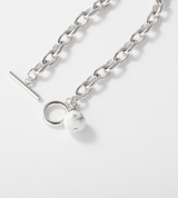 LINK CHAIN STONE CHARM ANKLET