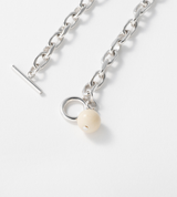 LINK CHAIN STONE CHARM ANKLET