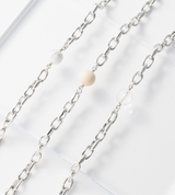 LINK CHAIN STONE SETTING ANKLET