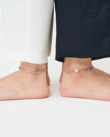 LINK CHAIN STONE SETTING ANKLET