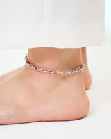 LINK CHAIN STONE SETTING ANKLET