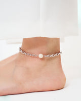 LINK CHAIN STONE SETTING ANKLET