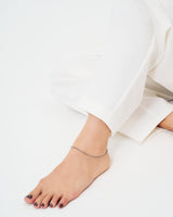 STAINLESS CURVED CHAIN ANKLET