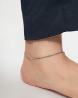 STAINLESS CURVED CHAIN ANKLET