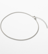 STAINLESS CURVED CHAIN ANKLET
