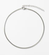 STAINLESS CURVED CHAIN ANKLET