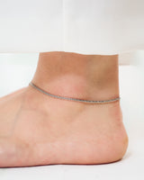 STAINLESS OVAL CHAIN ANKLET