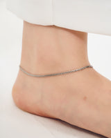 STAINLESS OVAL CHAIN ANKLET