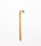 LINK CHAIN SMALL PIERCED EARRING(SINGLE)
