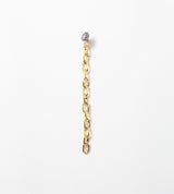 LINK CHAIN SMALL PIERCED EARRING(SINGLE)