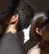 LINK CHAIN SMALL PIERCED EARRING(SINGLE)