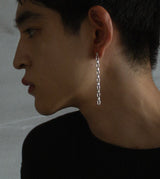 LINK CHAIN SMALL PIERCED EARRING(SINGLE)