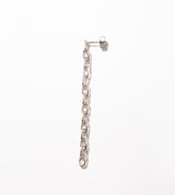 LINK CHAIN SMALL PIERCED EARRING(SINGLE)
