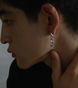 LARGE LINK CHAIN PIERCED EARRING