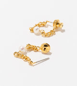 STATION I PEARL PIERCED EARRING(PAIR)