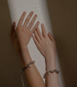 CHUNKY CHAIN PEARL BRACELET
