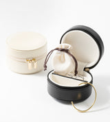 JEWELRY POUCH BLACK (CIRCLE)